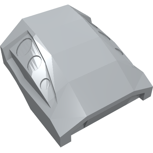 Part 44675 - Slope, Curved 2 x 2 with Debossed Side Ports - De BrickPlaats