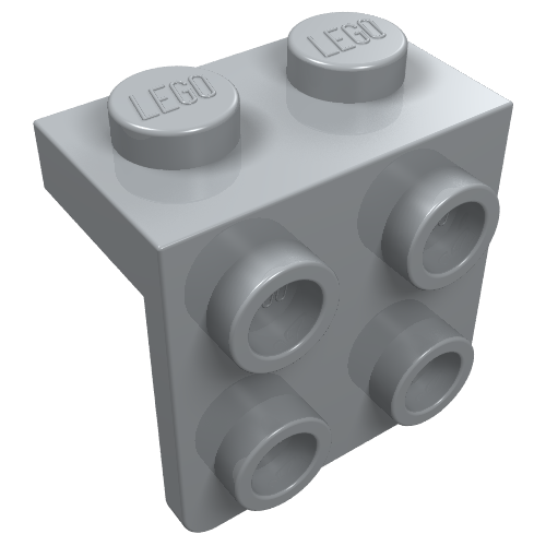 Part 44728 - Bracket 1 x 2 - 2 x 2 - De BrickPlaats