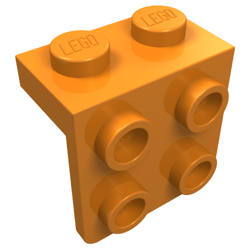 Part 44728 - Bracket 1 x 2 - 2 x 2 - De BrickPlaats