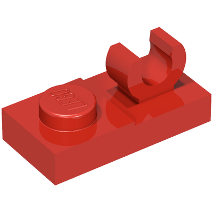 Part 44861 - Plate, Modified 1 x 2 with Open O Clip on Top - De BrickPlaats