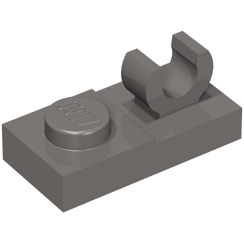 Part 44861 - Plate, Modified 1 x 2 with Open O Clip on Top - De BrickPlaats