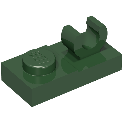 Part 44861 - Plate, Modified 1 x 2 with Open O Clip on Top - De BrickPlaats