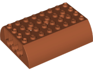 Part 45411 - Slope, Curved 6 x 8 x 2 Double - De BrickPlaats