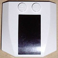 Part 45677pb005 - Wedge 4 x 4 x 2/3 Triple Curved with Black Rectangle (13mm Wide) Pattern (Sticker) - Set 7236-1 - De BrickPlaats