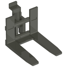 Part 45707 - Vehicle, Forklift Wide Forks Reinforced - De BrickPlaats