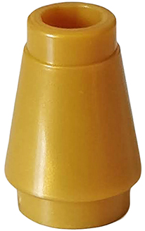 Part 4589b - Cone 1 x 1 with Top Groove - De BrickPlaats