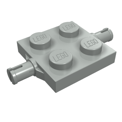 Part 4600 - Plate, Modified 2 x 2 with Wheels Holder - De BrickPlaats