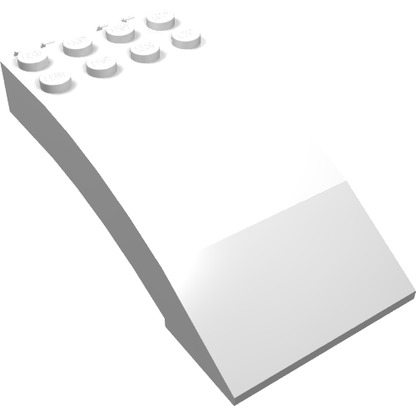 Part 46413 - Windscreen 8 x 4 x 2 Curved with Locking Dual 2 Fingers - De BrickPlaats