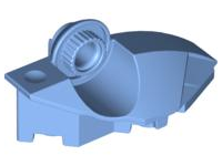 Part 47430 - Large Figure Foot with Rotation Joint Ball Half Vertical - De BrickPlaats