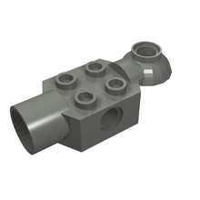 Part 47452 - Technic, Brick Modified 2 x 2 with Pin Hole, Rotation Joint Ball Half Horizontal, and Rotation Joint Socket - De BrickPlaats