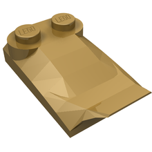 Part 47456 - Slope, Curved 3 x 2 x 2/3 with 2 Studs, Wing End - De BrickPlaats