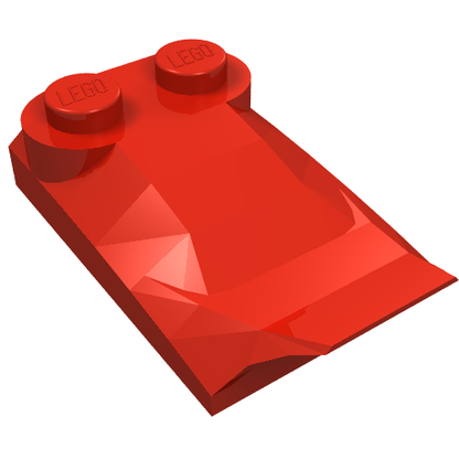 Part 47456 - Slope, Curved 3 x 2 x 2/3 with 2 Studs, Wing End - De BrickPlaats
