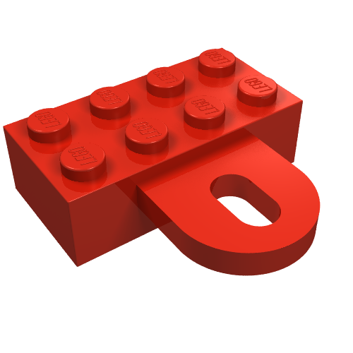 Part 4748 - Brick, Modified 2 x 4 with Coupling, Female - De BrickPlaats
