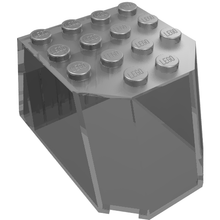 Part 47506 - Windscreen 6 x 4 x 3 Flat Top with Studs and 1 x 4 Holes on Bottom - De BrickPlaats