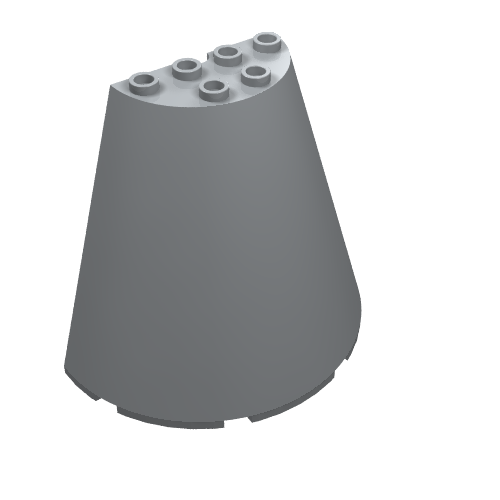 Part 47543 - Cone Half 8 x 4 x 6 - De BrickPlaats