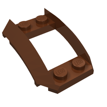 Part 47755 - Wedge 4 x 3 Open with Cutout and 4 Studs - De BrickPlaats