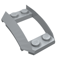 Part 47755 - Wedge 4 x 3 Open with Cutout and 4 Studs - De BrickPlaats