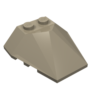 Part 47757 - Wedge 4 x 4 x 1 1/3 Pyramid Center - De BrickPlaats