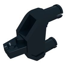 Part 47973 - Hinge 1 x 3 with Two Pins, Locking 1 Finger - Round Pin Holes - De BrickPlaats