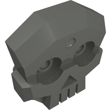 Part 47990 - Rock Skull 1 x 4 x 3 Relief with Two Pins - De BrickPlaats