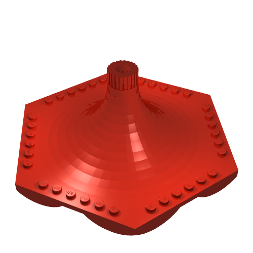 Part 4841 - Fabuland Merry-Go-Round Type 2 Roof - De BrickPlaats