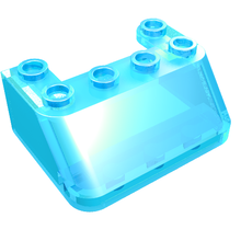 Part 4866 - Windscreen 3 x 4 x 1 1/3 with 6 Studs on Top - De BrickPlaats