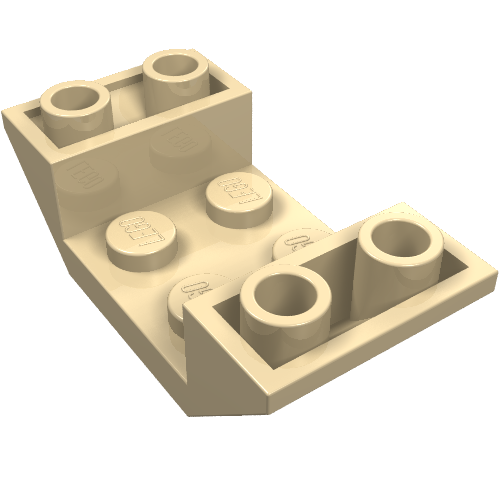 Part 4871 - Slope, Inverted 45 4 x 2 Double with 2 x 2 Cutout - De BrickPlaats