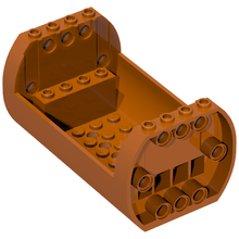 Part 49949 - Cylinder 6 x 10 x 4 1/3 with Open Sides and Pin Holes - De BrickPlaats