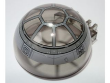 Part 50747pb06 - Windscreen 6 x 6 x 3 Canopy Half Sphere with Dual 2 Fingers with SW Tie-Fighter Pattern - De BrickPlaats