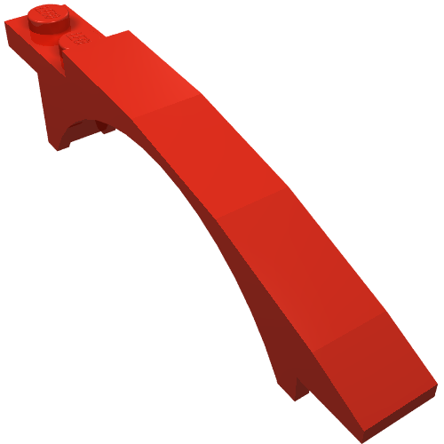 Part 50967 - Slope, Curved 8 x 1 x 1 2/3 with Arch and 2 Recessed Studs - De BrickPlaats