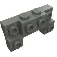 Part 52038 - Brick, Modified 2 x 4 - 1 x 4 with 2 Recessed Studs and Thick Side Arches - De BrickPlaats