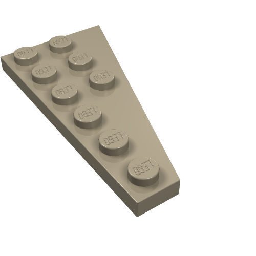 Part 54384 - Wedge, Plate 6 x 3 Left - De BrickPlaats