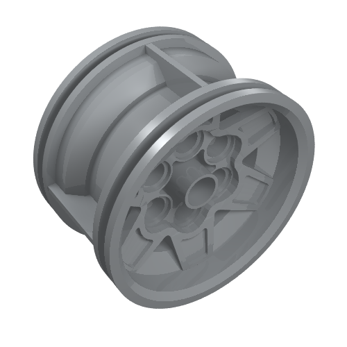 Part 56908 - Wheel 43.2mm D. x 26mm Technic Racing Small, 6 Pin Holes - De BrickPlaats