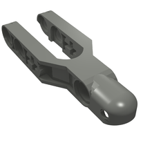 Part 57515 - Technic, Steering Arm 6 x 2 with Tow Ball Socket Rounded, Chamfered - De BrickPlaats