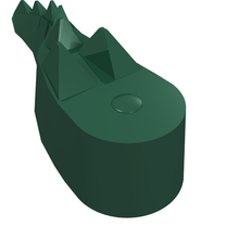 Part 6028 - Alligator / Crocodile / Dragon / Dinosaur Tail - De BrickPlaats