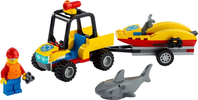 LEGO® City Beach Rescue ATV 60286 Building Kit - De BrickPlaats