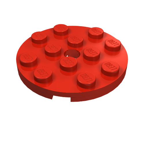 Part 60474 - Plate, Round 4 x 4 with Hole - De BrickPlaats