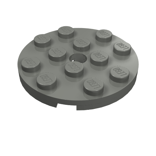 Part 60474 - Plate, Round 4 x 4 with Hole - De BrickPlaats