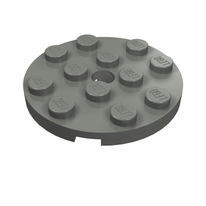 Part 60474 - Plate, Round 4 x 4 with Hole - De BrickPlaats