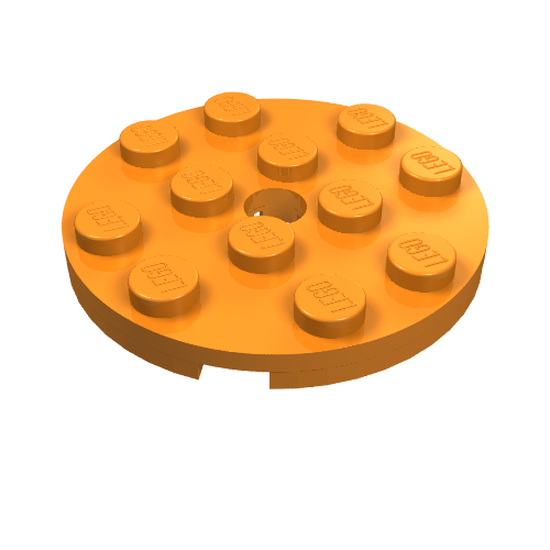 Part 60474 - Plate, Round 4 x 4 with Hole - De BrickPlaats