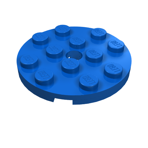Part 60474 - Plate, Round 4 x 4 with Hole - De BrickPlaats