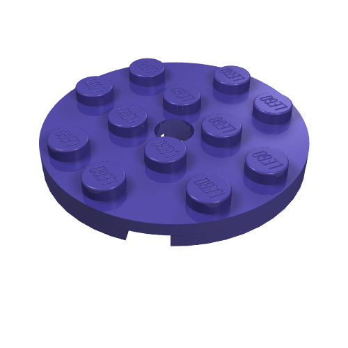 Part 60474 - Plate, Round 4 x 4 with Hole - De BrickPlaats