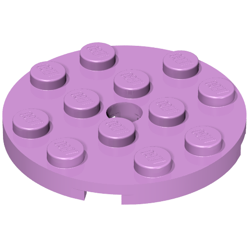 Part 60474 - Plate, Round 4 x 4 with Hole - De BrickPlaats