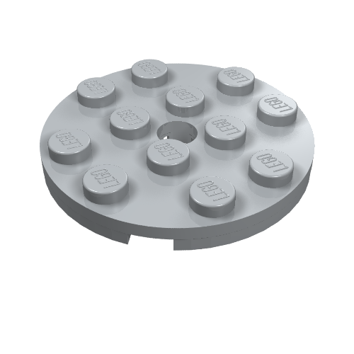Part 60474 - Plate, Round 4 x 4 with Hole - De BrickPlaats