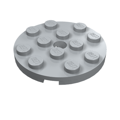 Part 60474 - Plate, Round 4 x 4 with Hole - De BrickPlaats