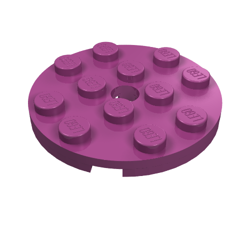 Part 60474 - Plate, Round 4 x 4 with Hole - De BrickPlaats