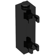 Part 60583a - Brick, Modified 1 x 1 x 3 with 2 Clips (Vertical Grip) - Solid Stud - De BrickPlaats