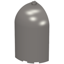Part 6059 - Panel 3 x 3 x 6 Corner Convex with Curved Top - De BrickPlaats