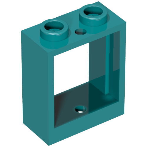 Part 60592 - Window 1 x 2 x 2 Flat Front - De BrickPlaats