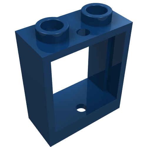 Part 60592 - Window 1 x 2 x 2 Flat Front - De BrickPlaats